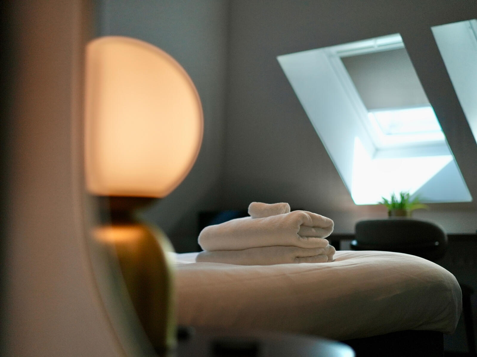 Towels on bed Towels on bed